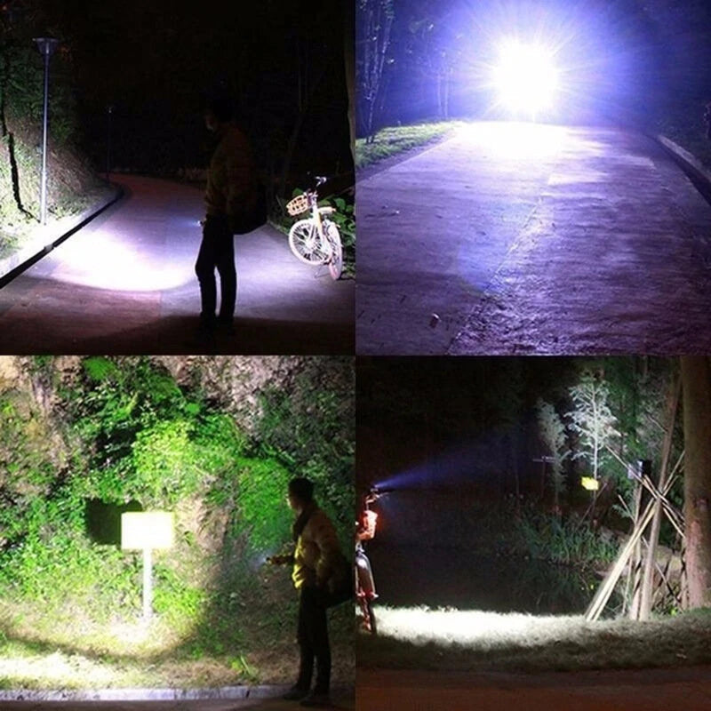 Super Bright Multi-Angle Adjustment USB Rechargeable Waterproof Bike HeadLight Taillight