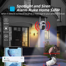 Wireless HD 3MP+3MP Binocular Camera ICSEE APP PTZ Monitoring Outdoor Home WIFI Camera