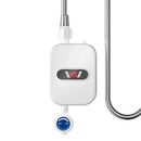 220V EU Plug Mini Instant Electric Water Heater Shower Set with Temperature Control Instant Hot Water Heater Shower Bathroom Faucet Water Heater 3500W Electric Water Heater Tankless Instant Heater