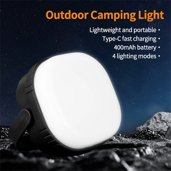 IPRee Mini Camping Light Rechargeable Magnetic Work Lamp with Built-in Lithium Battery, Waterproof Outdoor Repair Lantern Emergency Light