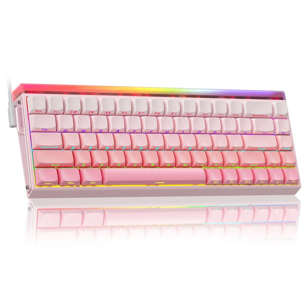 AULA Hero 68 HE Wired Mechanical Gaming Keyboard Hall Effect Magnetic Switch with Adjustable Actuation Rapid Trigger Mode 8K Hz Polling Rate 0.125ms Latency RGB Backlit Hot-swap 60% Layout  Keyboard