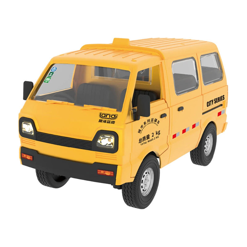 Landi QH922 RTR 1/16 2.4G RWD RC Car Simulation Van Drift Truck Sound LED Light Remote Control On-Road Vehicles Simulate WPL D22 Models Toys