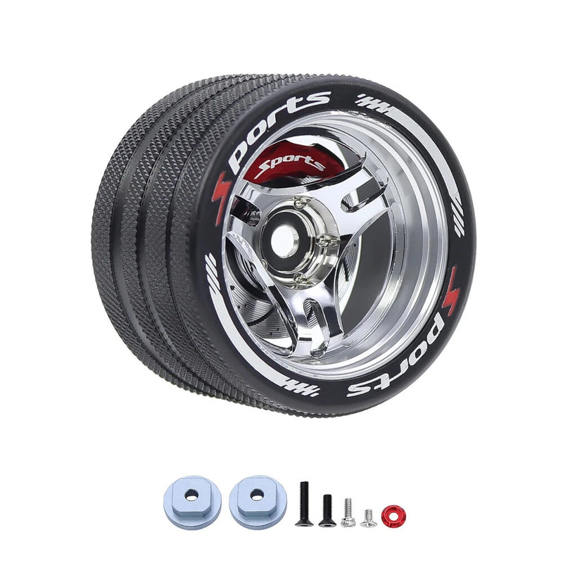 Universal Remote Control Full Metal Handwheel Steering Wheel for FUTABA 4PX SANWA MT4 Flysky NB4 WFLY X9 Transmitter