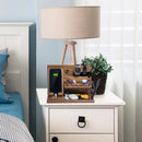 Multifunctional Desktop Charging Mobile Phone Holder Wooden Phone Storage Stand Key Holder Wallet Stand Watch Organizer