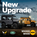 MNRC MN98 MN99S Upgraded Version 1/12 2.4G 4WD RC Car for Land Rover Rock Crawler Off-Road Climbing Truck LED Light Full Proportional Vehicles Models Toys