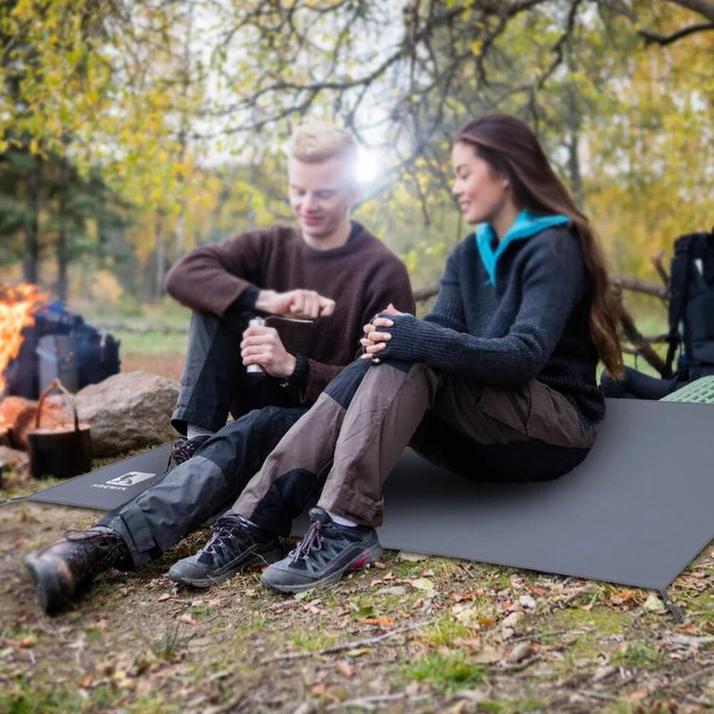 IPRee Waterproof Camping Tarp Thicken Picnic Mat Beach Mat Long-lasting Beach Pad Tent Footprint Sun Canopy Ground Sheet for Picnic Hiking