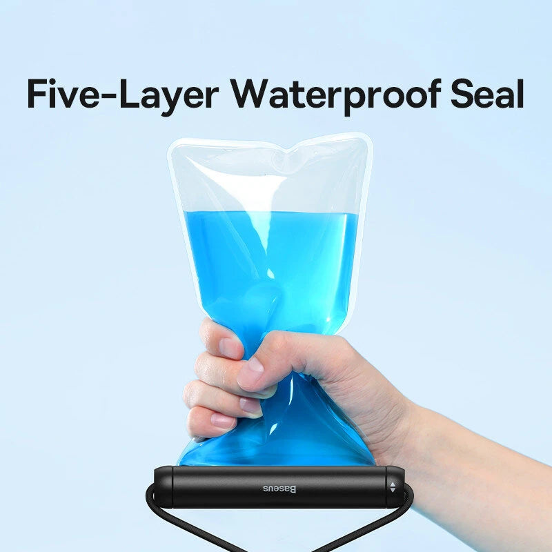 Baseus IPX8 Certificated Waterproof Phone Pouch Bag Explosion-proof Anti-fog Airbag Case with Lanyard For Phones Under 7.2 Inches For Samsung Galaxy S23 Ultra For Samsung Galaxy S23 Ultra For iPhone 14 Pro Max