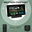 Multi-function Professional Weather Station Alarm Clock Wireless Indoor Outdoor Thermometer With Rain Gauge/ Temperature/  Humidity/ Rainfall Monitoring/ Atmospheric Pressure Intelligent Color Screen Clock