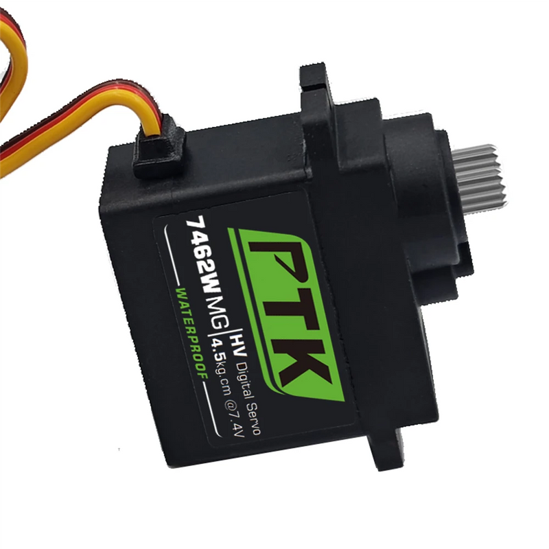 PTK 7462W MG 25T Aluminum Gear 180 9g Digital Waterproof RC Servo for Robot Fixed Wing Car and Aircraft Model