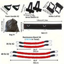 KALOAD 150lbs 12pcs Resistance Boxing Training Set MMA Boxing Equipment Full Body Workout Kit Home Taekwondo Strength Training Adjustable Arm Leg Bands Suitable for Professional Sports