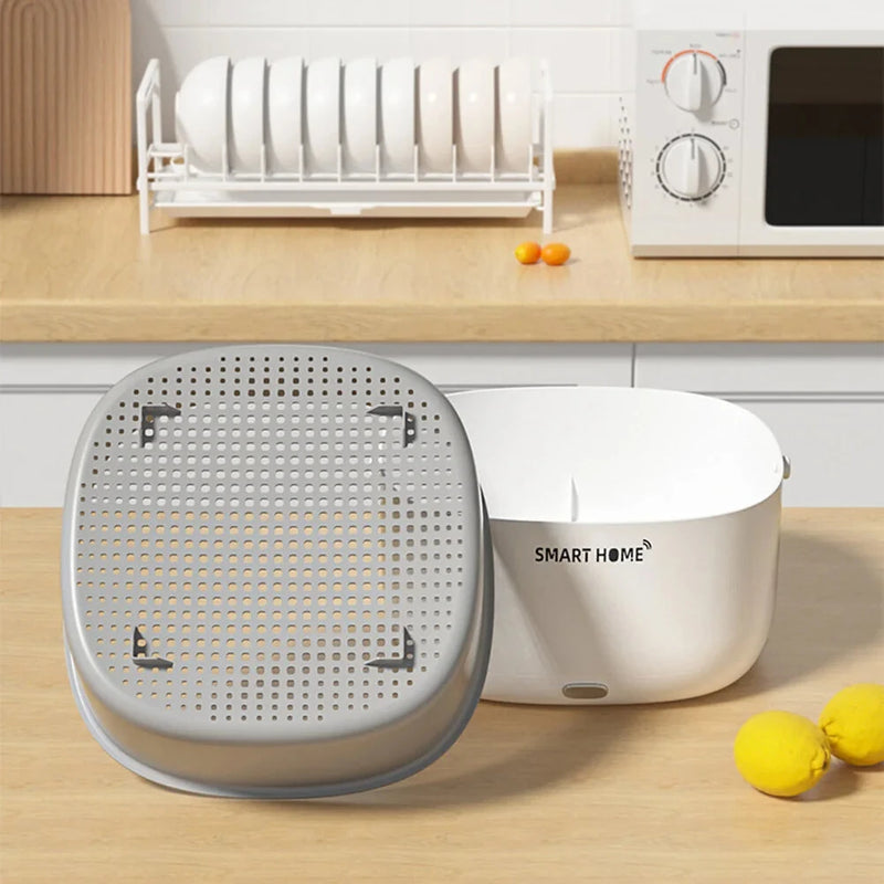 Ultrasonic Vegetable Washing Machine Fruit Dirt Cleaning Household Food Washer Pesticide Residue Washer Fruit Purifier Basket