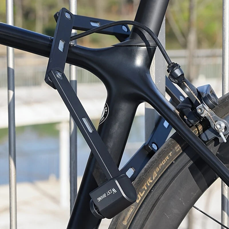 WEST BIKING Bike Portable Folding Lock C-level Anti-theft Waterproof Dustproof Universal Alloy Steel Security Cycling Lock for Bicycle E-Bike
