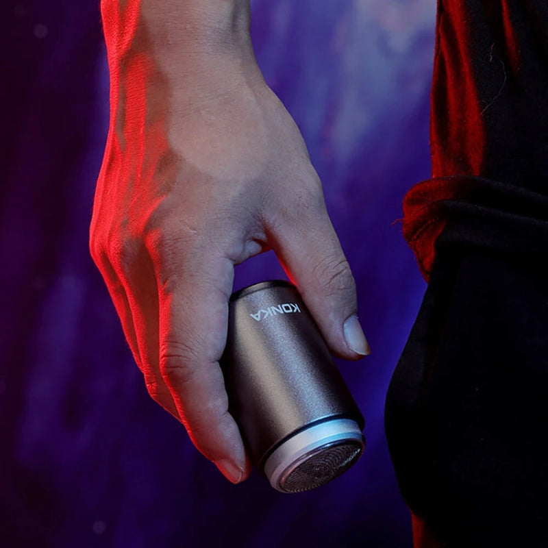 KONKA Mini Electric Shaver Wet/Dry Use Portable Floating Head Shaver Outdoor Full Body IPX7 Waterproof Men's Shaver