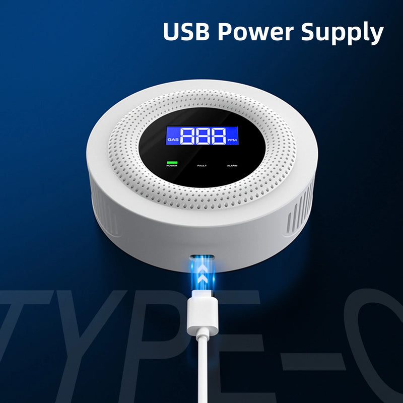 Wifi Natural Gas Leak Detector Alarm Security Protection Smart Home 433MHz Wireless Gas Leakage Sensor Fire Safety Detector Works With Tuya