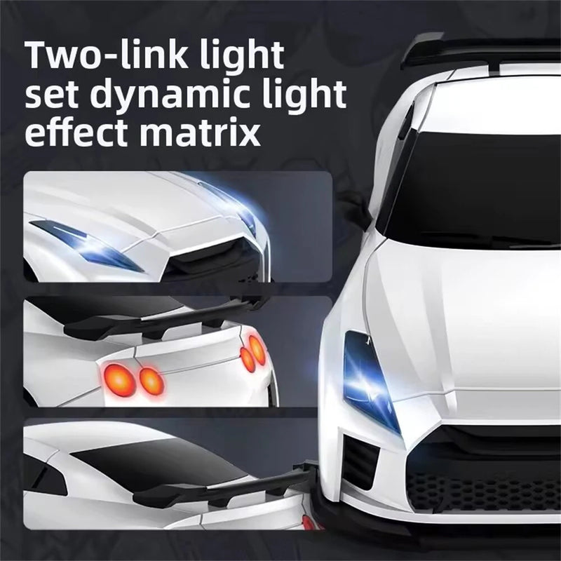 MCARRO MC061 RTR 1/64 2.4G 4WD Mini Drift RC Car Sports LED Light High Speed On-Road Micro Racing Remote Control Vehicles Models Desktop Ornaments Toys