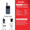 Retevis RB19 FRS RB619 PMR Walkie Talkie Portable Two Way Radio Type C USB Rechargeable for Hands Free Lightweight Compact Radio