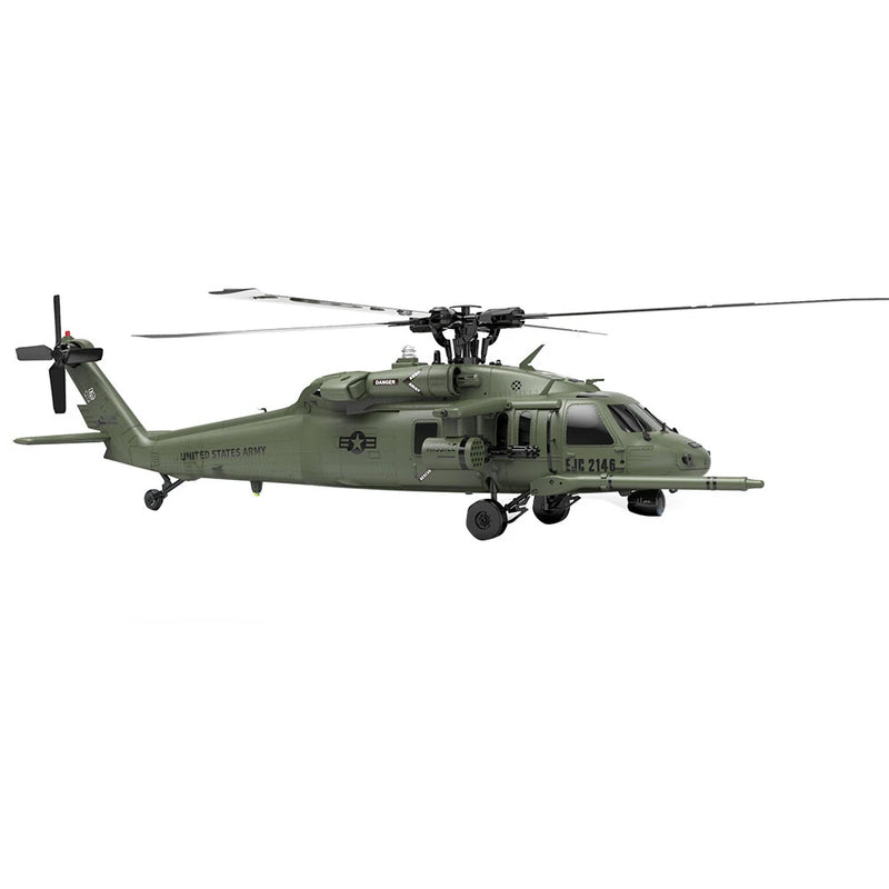 Eachine E200S UH-60 2.4G 6CH 6-Axis Gyro Dual Brushless Motor 1:47 Scale Flybarless RC Helicopter BNF / RTF