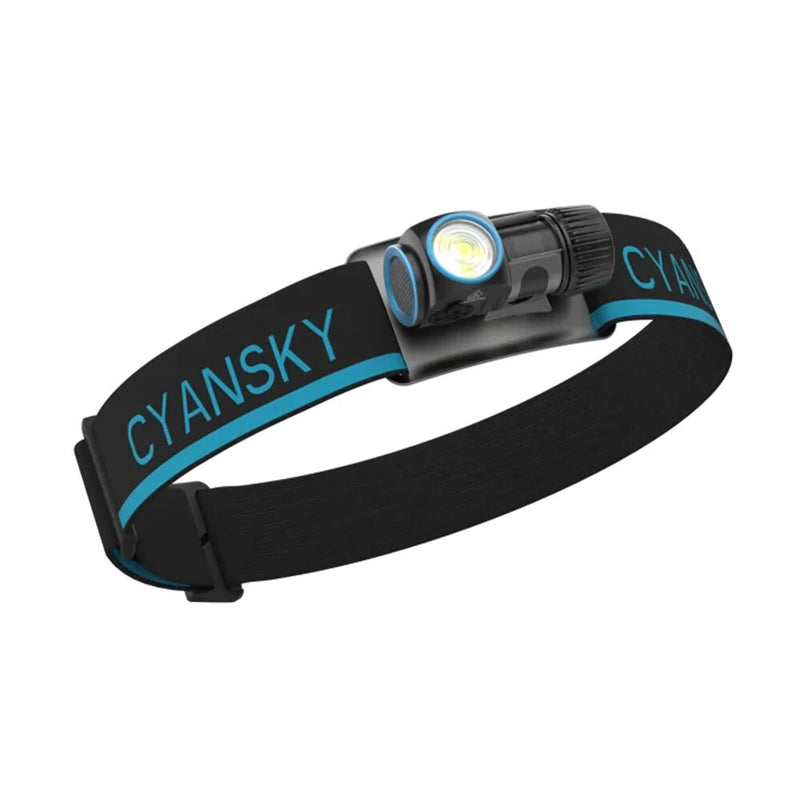 CYANSKY HS3R 1100lm Mini L-Shaped Multifunctional Rechargeable Headlamp with Red Light Lightweight USB-C Rechargeable Flashlight for Outdoor Sports Industrial Work Repairand Camping