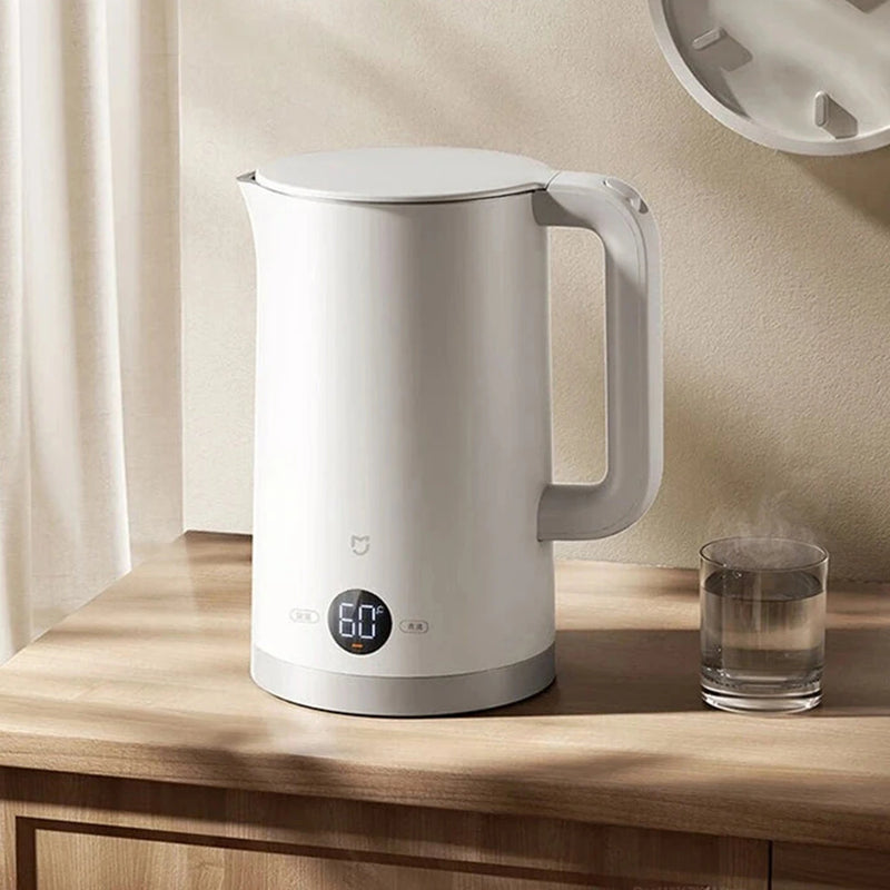 XIAOMI Mijia 1800W Constant Temperature Electric Kettle 3 Fast Boil BPA-Free Hot Water Boiler With 1.7L Capacity 4-Level Temperature Adjustment 24H Keep Warm