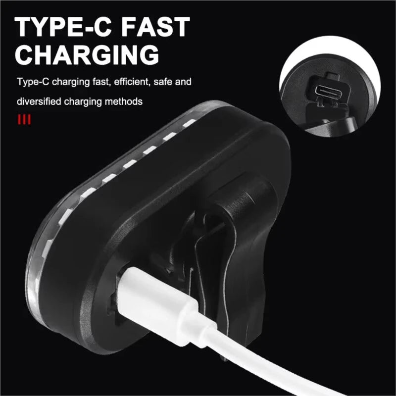 BIKIGHT Colorful RGB USB Rechargeable LED Bike Taillight 14 Light Modes Waterproof Safety Rear Light for Night Riding Cycling Equipmen