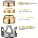 IPRee Portable Mini Alcohol Stove Burner Adjustable Firepower Gasoline Stove Aluminum Alloy Bracket Ultralight Brass Camping Stoves