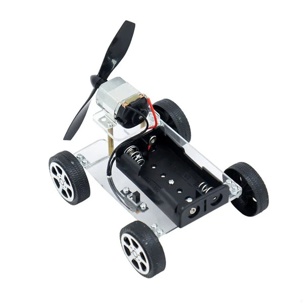 130 Brush Motor Creative Wind Powered Car Material Kit Students DIY Handmade Science Technology Small Production Experiment Toys