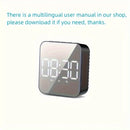LED Clock Student Alarm Clock Plug-In Dual-Purpose Large Screen Display Digital Clock Voice-Controlled Temperature Clock