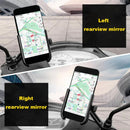 XANES 50-95mm Aluminum Alloy Bicycle Phone Holder 360 Rotatable Adjustable Extremely Firm Grip Mobile Handlebar Bracket for MTB Motorcycle Electric Vehicle