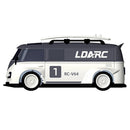 LDARC V64 1/64 2.4G RWD RC Car Mini Drift Flat On-Road LED Lights LC01 Chassis Micro Van Vehicles Models Full Proportional Remote Control Racing Toys 80 Minutes Playing Time