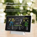 Tuya Wifi Wireless Weather Station Alarm Clock With 7.5 Inch Display / Atomic Clock / Weather Forecast / Outdoor Thermometer / Air Pressure / Moon Phase