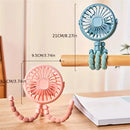 Compact Portable Octopus Handheld Night Light Cooling Fan 500mAh with Accessories