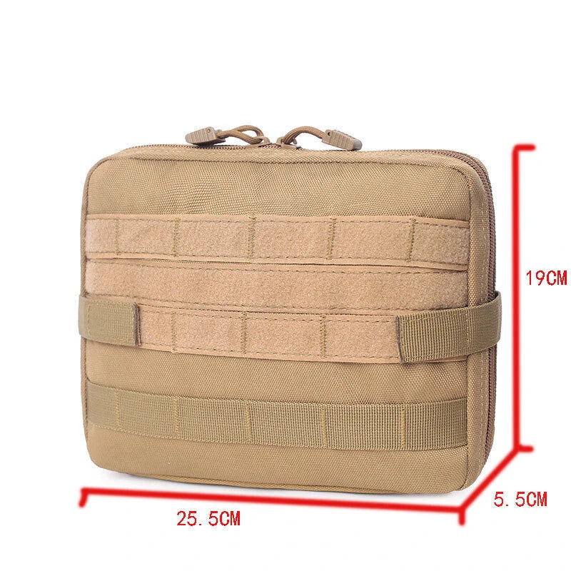 Tactical Admin Molle Pouch Medical EDC EMT Utility Bag Shell Design Waterproof Attachment Pouches Nylon Hiking Belt Bags