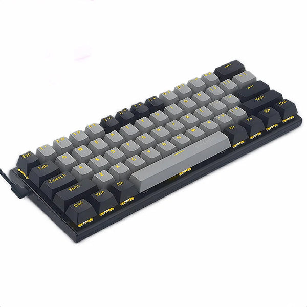 E-YOOSO Z-11 61 Keys Wired Mechanical Gaming Keyboard Hot Swappable Blue/Red Switch Type-C Detachable Wired Cable 60% Layout Gaming Keyboard