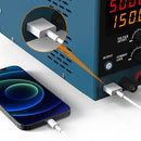 HANMATEK HM305 Direct Current Power Supply Dual USB Output 0-30V 0-5A Precision Control Compact Design High-Efficiency Charging