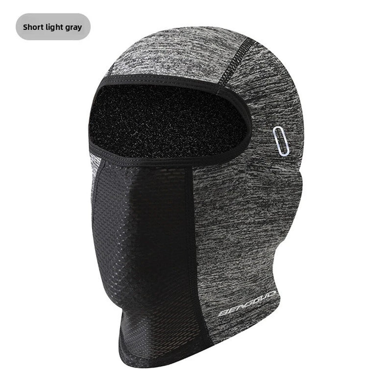 BENGGUO UPF50+ Ice Silk UV Protection Quick-drying Breathable Full Face Mask Spring Summer Comfy Sun Protection Neck Gaiter for Outdoor MTB Motorcycle Riding