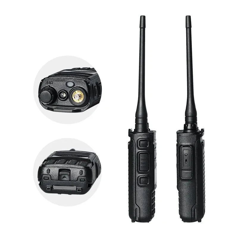 TYT TH-UV88 5W Walkie Talkies Dual Band Two Way Radio VHF/UHF 200 Channels VOXs FM Radio LCD Display CTCSS/DCS Scanning Emergency Alert
