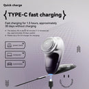 KONKA Mini Shaver Men's Electric Shaver Travel Portable Smart Type C Rechargeable Beard Shaver 5200 RPM High-speed Motor