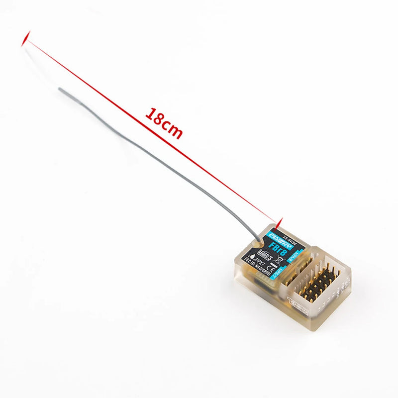 Flysky FBr8 2.4GHz 8CH AFHDS 3 PWM/PPM/i.BUS/S.BUS/i-BUS2 Output RC Receiver for PL18/NB4/NB4 Lite/NB4+ Radio Transmitter RC Racer Car Boat