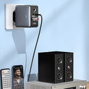 OMS-H6 bluetooth 5.3 Audio Transmitter Receiver 3.5mm AUX/RCA/U-Disk/TF/USB/6.5mm MIC Karaoke HIFI Stereo EQ Wireless Adapter EU Plug