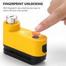BENGGUO 120dB Bicycle Fingerprint Unlocking Disc Brake Lock USB Charging Waterproof Alarm Safety Protection Motorcycle E-Bike Anti-theft Lock