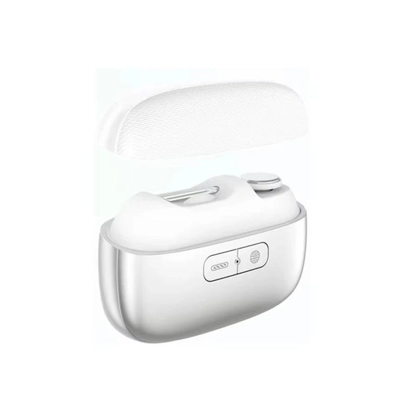 Electric Nail Clipper 3-in-1 Automatic Fingernail Trimmer Polisher & Clip Storage with LED Light USB Rechargeable Safety Nails Cutter for Baby Kids Adult Seniors