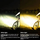 BIKIGHT Bluetooth Pairing Bicycle Light Set 120dB Horn Bike Headlight with Anti-fog Cover Matching Colorful Bike Taillight for Night Cycling Safety