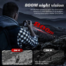 IPRee 1080P HD Night Vision Monoculars With 2.0-inch Display Screen, 2000mAh Rechargeable Battery All Dark Digital 7 Levels Infrared Featuring an 800M IR Range, Ideal for Camping Wildlife Observation Travel And Outdoor Activities