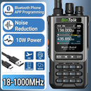 BinTolk BT8200 10W Multi Band Radio Walkie Talkie 256 Channels bluetooth APP Programming NOAA Weather Alert Type-C Charging Tri-Power Output VOXTwo Way Radio