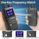 Baofeng UV-26 10W High Power Walkie Talkie Handheld Two Way Radio Long Range Multi Band NOAA Weather Alert 999 Channels Rechargeable Battery Type-C Charging Wireless Frequency Copy Transceiver Radio