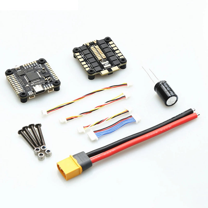 30.5mm*30.5mm TEARCKEP F722 X8 Flight Controller 5V 10V BEC Output with 60A 3-6S 4in1 BLheli_S ESC Stack Support RC 7 Inch 10 Inch FPV Freestyle Racing Drone