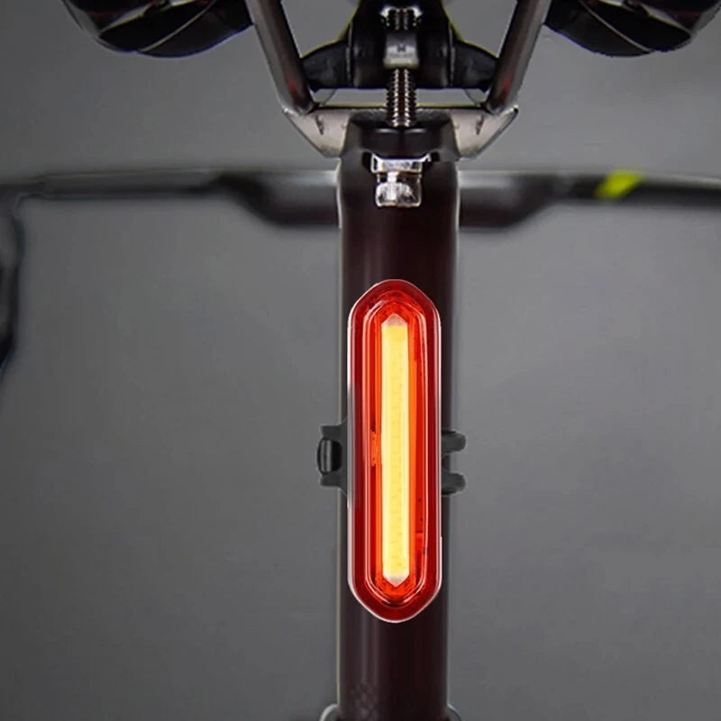 INBIKE Bike Taillight 600mAh Battery 4 Light Modes USB Rechargeable Waterproof Bicycle Rear Light for Night Cycling