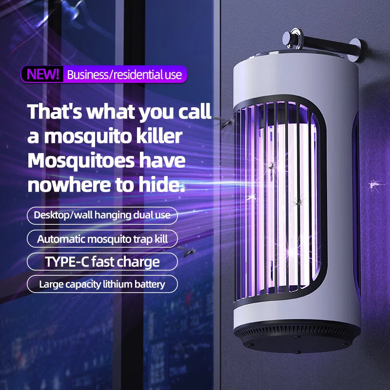 Rechargeable Photocatalyst Electric Mosquito Killer Lamp Household Mosquito Repellent Desktop Wall-Mounted Dual-Purpose