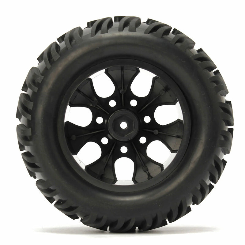 4PCS Wheel Rim & Tires HSP 1:10 Monster Truck RC Car 12mm Hub 88005