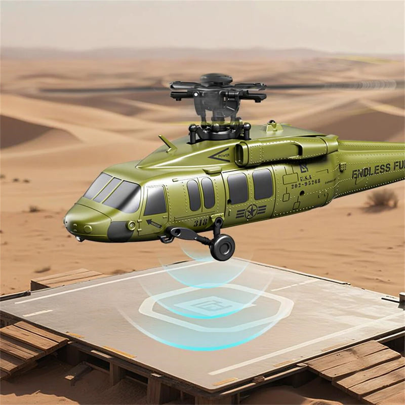 JJRC U9901 2.4G 6CH 6-Axis Gyro Brushless Motor Optical Flow Positioning Barometric Altitude Simulation Aerobatic RC Helicopter RTF